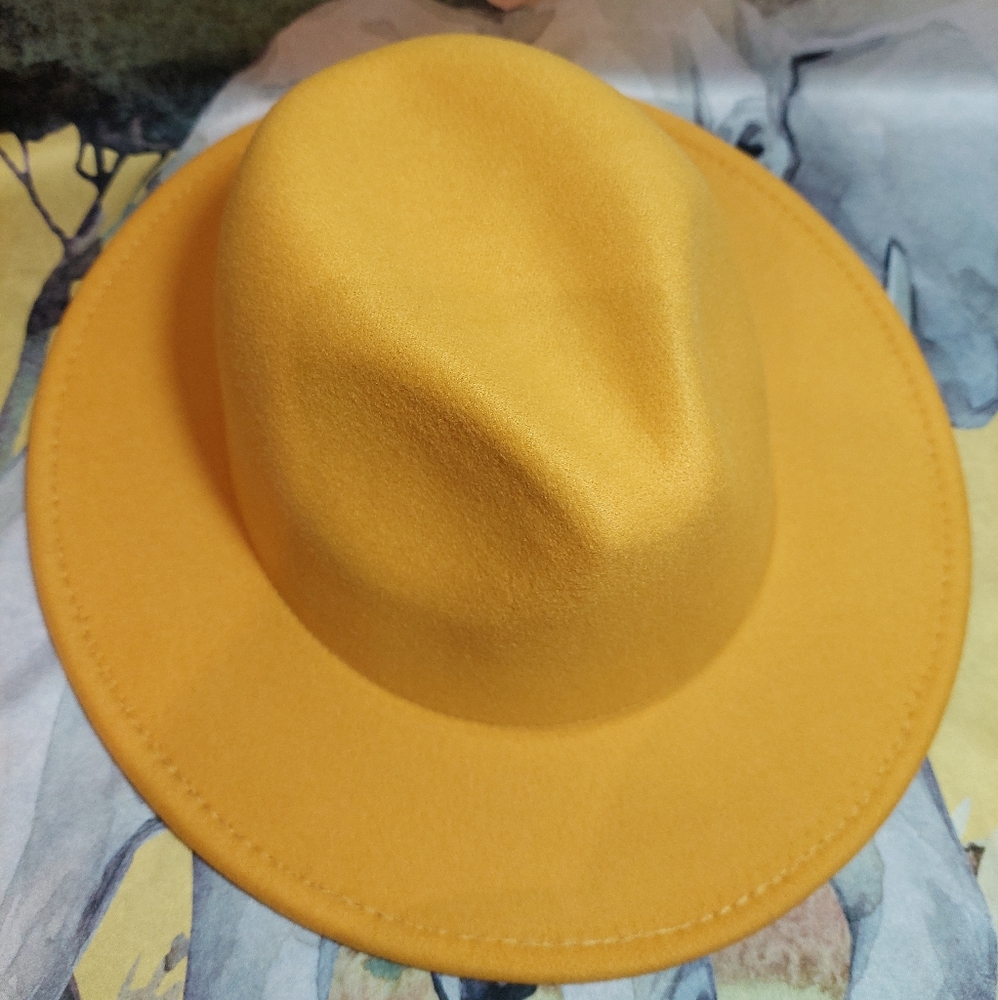 Felt Fedora - Mustard